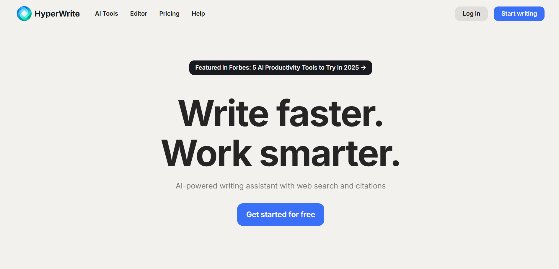 HyperWrite_homepage